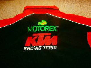 Ktm Racing Motorex Team Pit Crew Shirt Motocross Men 2xl Rare Vtg