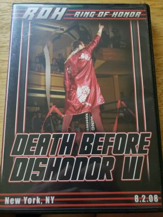 Roh Death Before Dishonor Vi Rare Wwe Pwg Noah Daniel Bryan Seth Rollins