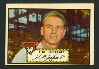 1952 Topps Hal Jeffcoat 341 - Rare Hi - Chicago Cubs - Vg - Ex,