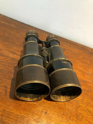 Antique WW1 FIELD GLASSES - early 1900 ' s N.  S.  L N2087 - National Service League 3