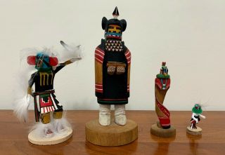 Rare Native American Pueblo Parrot Kachina Artist Irwin Jojola 3 Others,  2 Books