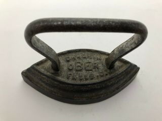 Rare Antique Sad Iron - All Metal - Double Point