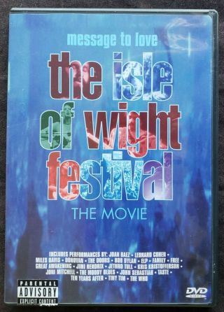 Message To Love The Isle Of Wight Festival The Movie (dvd,  1997) 1970 Rare Htf