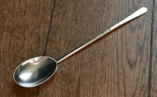 1907 Solid Silver Norton & White Arts And Crafts Long Thin Stylized Spoon 14g