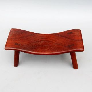 Collectable China Old Boxwood Hand - Carved Delicate Unique Flawless Wooden Bench