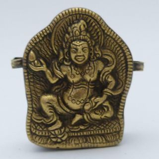 19th Century Sino Tibetan Bronze And Copper Travelling Gau Amulet Box