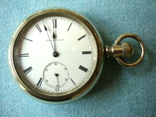 , Rare Sidewinder,  1890 Keystone Watch Co.  Pocket Watch,  10 Jewels