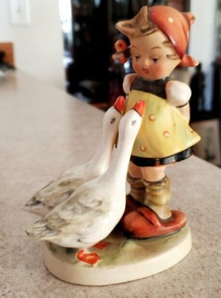Early Vintage Hummel Figurine Goose Girl 47/0 Tmk1 5 " Tall Rare Unmarked