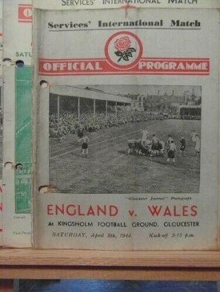 8/4/1945 England V Wales (wartime Services International) Programme Very Rare