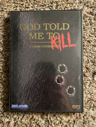 God Told Me To (dvd,  2003) Blue Underground - Rare - Out Of Print