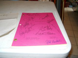 Knots Landing Tv Script " The Last Photo Opportunity " 12 Cast Signatures Rare