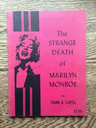 Frank A Capell – The Strange Death Of Marilyn Monroe (1st/1st Us 1964) Rare Jfk