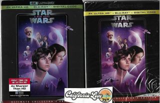 A Hope 4k Ultra Hd,  Blu - Ray,  Slipcover Star Wars Rare ✔☆mint☆✔no Digital