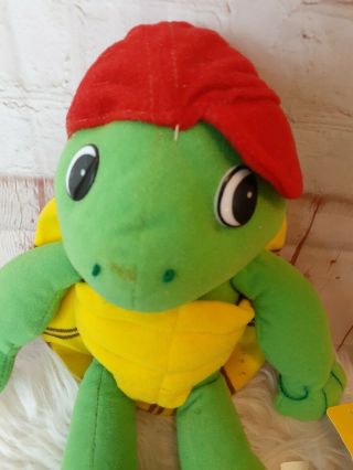 Vintage 1998 Franklin The Turtle Plush Stuffed Animal With Hang Tag 3