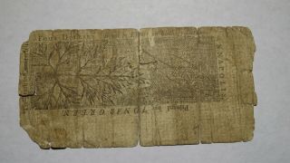 1767 Four Dollars Annapolis Maryland MD Colonial Currency Note Bill $4 RARE 3