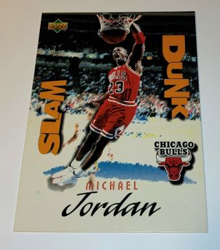 Michael Jordan 1997 Upper Deck Slam Dunk Series “nestle Exclusive” 22 Rare Card