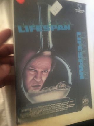Lifespan Vhs Vestron Video Klaus Kinski Rare 80s Cult Vtg