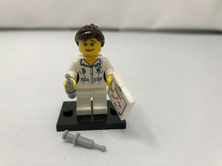 Lego Collectible Minifigures Series 1 (8683) - Nurse - Opened/used - Rare/htf