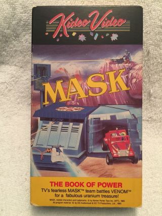 Mask The Book Of Power (prev.  Viewed Vhs) Rare Oop