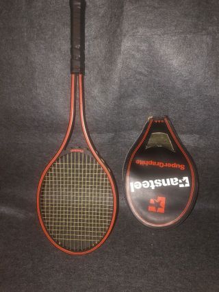 Rare Fansteel Fan Steel Graphite Vintage Tennis Racket/racquet,  Case