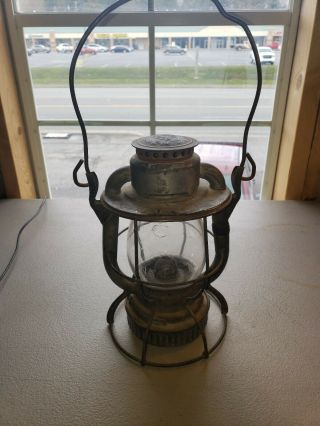 Rare Vintage Dietz Vesta P&l.  E.  R.  R.  Nycs Globe Railroad Lantern