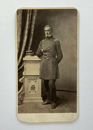 Rare Civil War Cdv Photo Robert Anderson Commander Ft Sumpter Rare Pose 1860s