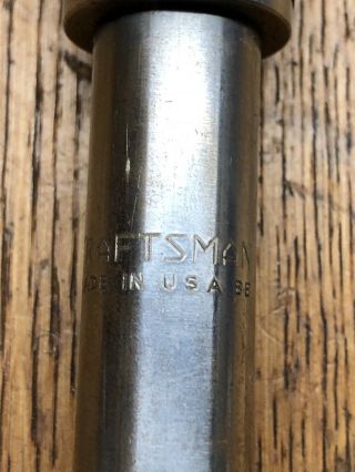 VINTAGE TOOLS Hand Push Drill Bit Brace •Rare CRAFTSMAN Spiral Drilling Tool USA 3