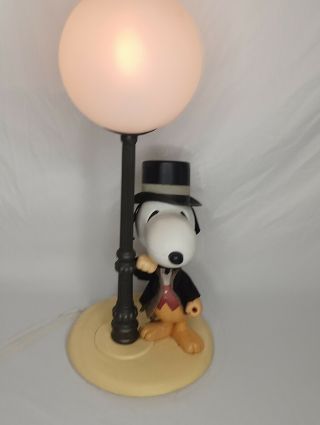 Vintage Snoopy Table Lamp Peanuts 1958 1966 United Feature Syndicate Inc - Rare