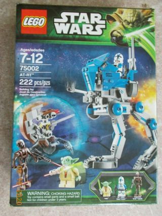 Lego Star Wars 75002 At - Rt 100 Complete W/ Box,  Instructions & Minifigures