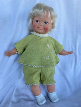 Rare Vintage 1968 Ideal Jingle Toddler Thumbelina 10 " Doll