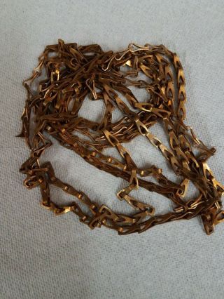 Vintage Weldless Chain Type 2 Class 3 Sash No 8 Bronze 9 1/2 Feet.