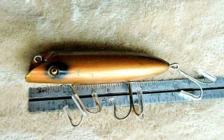 Wood Glass Eyes South Bend Rare Copper Color Lure