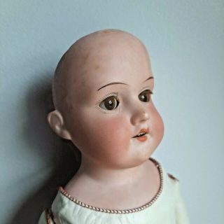 17 " Antique Armand Marseille 370 Doll Jointed Leather Body Made In Germany