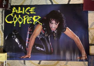 Alice Cooper Vintage Poster 1987 Rare