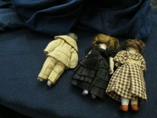 3 antique German made bisque dolls 5 