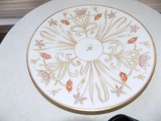 Antique Limoges Hand Painted Plate With Flowers And Butterflies