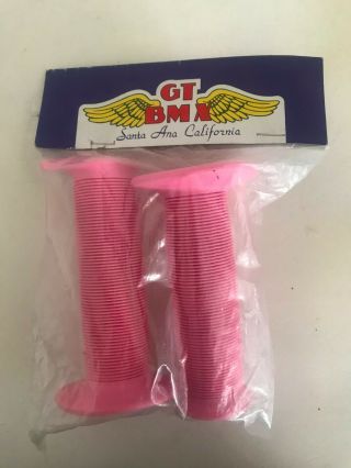Gt Bmx Old School Grips Winged Pink Rare Vintage 80,  S A´me Hutch Oakley Oakley