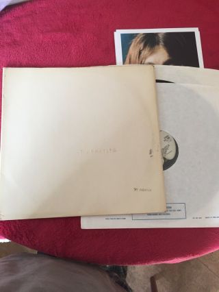 The Beatles White Album Vinyl Record Rock Rare Lp Numbered And Photos No 043160