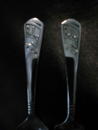 Vintage Imperial Silver Plate Baby Flatware Spoon & Fork Set 3