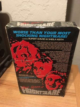 Once Upon A Frightmare Vhs Big Box Horror Gore Rare Slasher 2