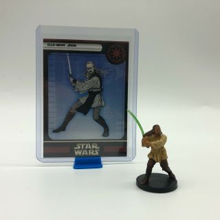 Star Wars Miniatures Qui - Got Jinn 23/60 Clone Strike Very Rare Jedi Legion Nr