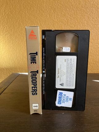 Time Troopers Rare Prism Vhs 80s Action Cheese Horror Cult 2