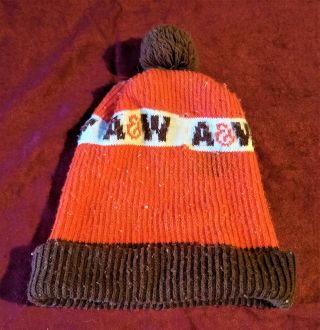 A&w Root Beer.  A Rare Woven A&w Root Beer Stocking Cap.
