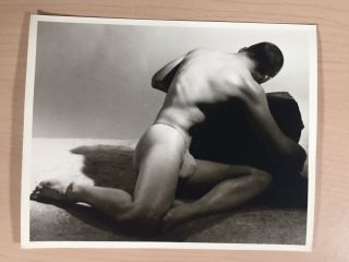 Unique And Male Nude Print,  Vintage Posing Strap Era Physique,  4x5