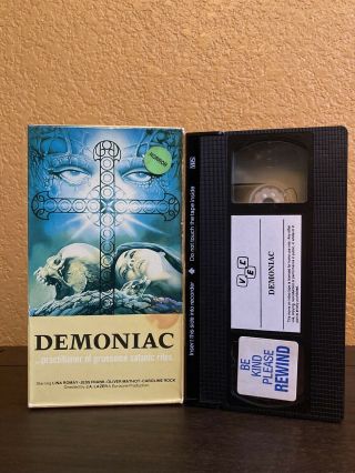 Demoniac Vhs Rare Vec Horror 80s Cult Satanic Witchcraft Not Band Rip Off