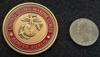 RARE COL Barnum USMC Medal of Honor MoH US Marine Corps Vietnam Challenge Coin 2