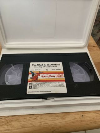 RARE Walt Disney Home Video The Wind in the Willows VHS Clamshell 2