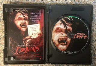 NIGHT OF THE DEMONS DVD,  2004 Rare,  OOP Anchor Bay HORROR (1988) w/ Insert 3