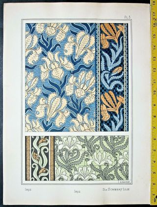 Iris Designs,  Art Nouveau/jugendstil,  Eugene Grasset,  La Plante.  1896.  3