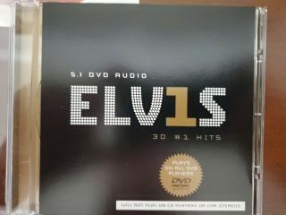 Elvis Presley 30 1 Hits Rare Out Of Print Dvd - Audio 5.  1 Surround Sound Disc